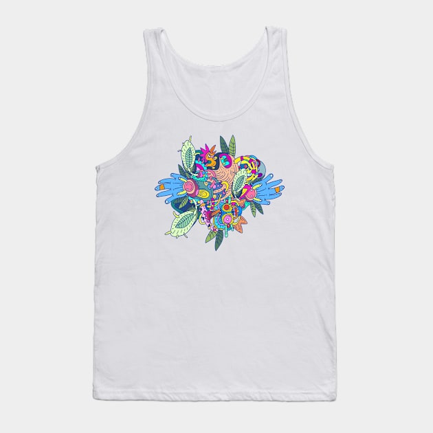 Abstract Doodle illustration Vol 3 Tank Top by roykhensin